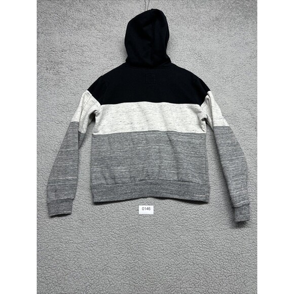 Doublju Sweater Boys Large Gray Blue Hooded Sweatshirt Pullover Hoodie Pocket - Picture 8 of 8